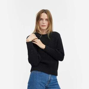 Everlane The Texture Cotton Crew Black Base - Size M